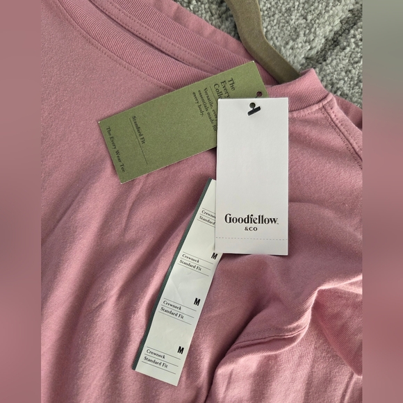 Goodfellow & Co Dusty Rose Every Wear Cotton Crewneck T-Shirt Men’s M NWT - Picture 7 of 8